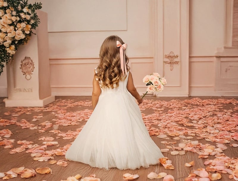 Bride in a glamorous wedding gown